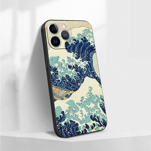 for iPhone 14 Pro Case, Great Wave Off Kanagawa by Katsushika Hokusai Phone Case, Japanese Art iPhone Case Cover for Women Men in Saudi Arabia