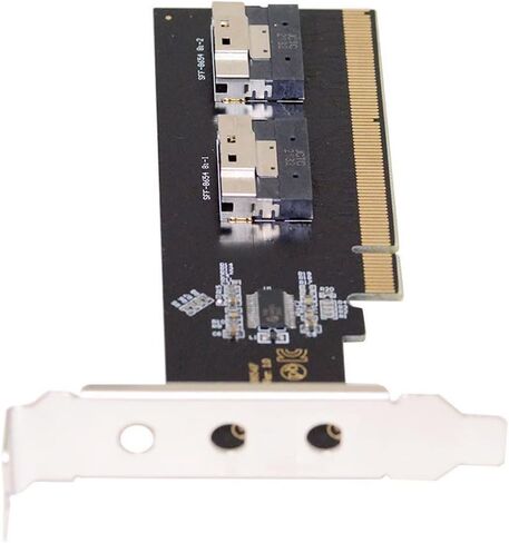 Xiwai Slimline Dual SFF-8654 8X 4 NVME to PCIE Express 3.0 4.0 Raid Card VROC Raid0 Hyper Adapter in Saudi Arabia