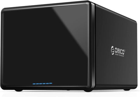 حاوية محرك الأقراص الصلبة الخارجية ORICO 5 Bay من الألومنيوم المغناطيسي 3.5 بوصة USB 3.0 إلى SATA HDD لتوسيع تخزين المؤسسات حتى 80 تيرابايت (5X16 تيرابايت) مع مروحة مدمجة ومصدر طاقة 78 وات - NS500U3 in Saudi Arabia