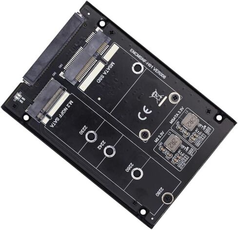 Xiwai Dual NGFF B+M Key M.2 SSD Card JBOD Raid0 Span Bridge to 2.5inch SATA Combo HDD Disk Drive Enclosure in Kuwait