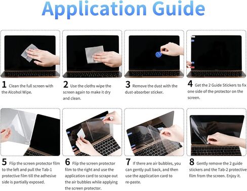 واقي شاشة كمبيوتر محمول مضاد للتوهج غير لامع من F FORITO متوافق مع Apple MacBook Air 13.6 بوصة 2024 2022 M3 A3113 M2 A2681، غطاء شاشة كمبيوتر مضاد للخدش وبصمات الأصابع in Kuwait