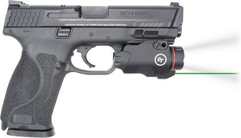 Crimson Trace CMR-207 Rail Master Pro مع مصباح يدوي 400 لومن، ليزر، تفعيل فوري واحتفاظ بالذاكرة لتركيبات السكك الحديدية للصور، التصوير، المنافسة والمدى in Kuwait