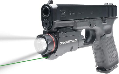 Crimson Trace CMR-207 Rail Master Pro مع مصباح يدوي 400 لومن، ليزر، تفعيل فوري واحتفاظ بالذاكرة لتركيبات السكك الحديدية للصور، التصوير، المنافسة والمدى in Kuwait