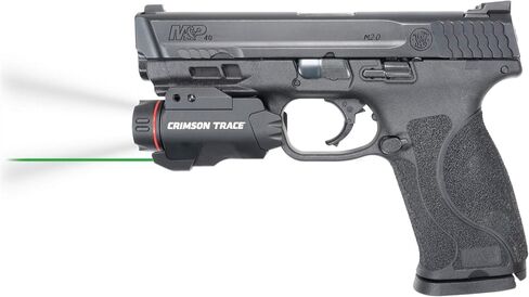 Crimson Trace CMR-207 Rail Master Pro مع مصباح يدوي 400 لومن، ليزر، تفعيل فوري واحتفاظ بالذاكرة لتركيبات السكك الحديدية للصور، التصوير، المنافسة والمدى in Kuwait