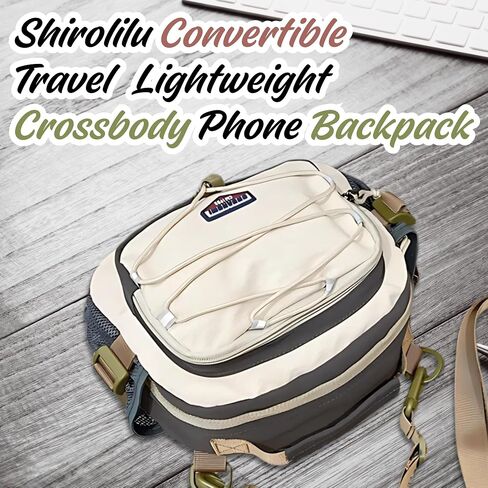 Convertible Travel Lightweight Crossbody Phone Backpack with Key Ring Strap, Colorful Tactical Bottle Holder in Saudi Arabia