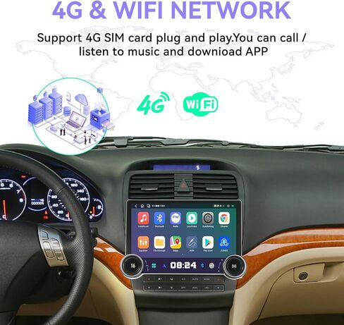 11.8" Screen for Acura TSX Car Radio 2004-2008 Year Car GPS Navigation Head Unit Multimedia Player Unit Auto Stereo Receiver Built-in DSP,WiFi,BT5.0 CarPlay (4-64GB) in Saudi Arabia