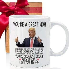 You’re A Great Mom Celebrity Mug, Fun The Best Mom Ever Gag Mothers Day Valentines Day Birthday Gifts for Mom Mommy Mama from Children Son Daughter, Novelty Prank Gifts for Women