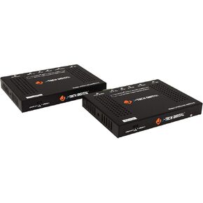 J-Tech Digital HDBaseT 4K@60HZ HDMI Extender 4K@60HZ 4:4:4, HDMI 2.0 Over Single Cable CAT5e/6A up to 230ft (1080P) 131ft(4K) Supports HDMI 2.0 18Gbps, HDR, HDCP 2.2, RS232, Bi-Directional IR