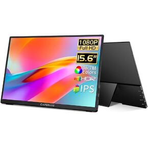 17.3" Portable Monitor 4K, 500 Nits 3840 * 2160p 100% Adobe RGB Travel Monitor with Bulit-in Kickstand & Speakers, Portable Computer Monitor, External Monitor for Laptop PC Xbox Switch PS4/5