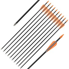 Fiberglass Practice Arrows Archery 24 26 28 30Inch Target Shooting Safetyglass Recurve Bows Suitable for Youth Children Woman Beginner