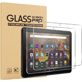 Tempered Glass Screen Protector for All-new Amazon Fire HD 10 and Fire HD 10 Plus tablet, Fire HD 10 Kids/Fire HD 10 Kids Pro (2021 release), 10.1 Inch Tempered Glass Film, 2-pack