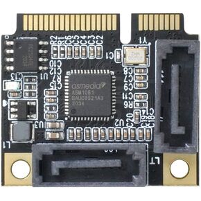 xiwai Mini PCI-E PCI Express to SATA 3.0 Dual Ports Adapter Converter Hard Drive Extension Card
