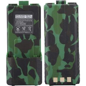 Li-ion Battery, High Capacity Extended Battery, Lithium Battery, for UV-5RA+, UV-5RTP, UV-5RS, BF-F9 V2+(Camouflage)