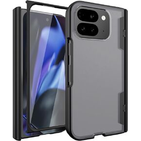 Miimall for Google Pixel 9 Pro Fold Case, [Magnetic Hinge Protection & Anti-Shock Design][Built-in Screen Protector&Camera Protector] Full Body RuggedShockproof Phone Case for Pixel 9 Pro Fold, Blue