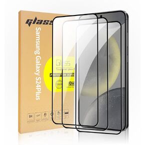 3 Pack Curved Tempered Glass Screen Protector Applicable for Samsung Galaxy S21 Ultra 5G 6.8inch, Support Fingerprint ID Friendly Tempered Glass Screen Protective, HD Clear Scratch Resistant Suitable