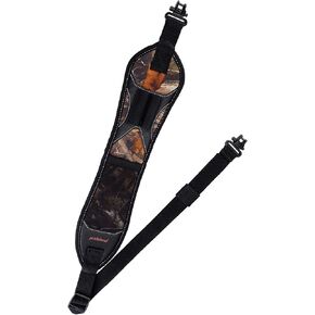 Pridefend Two Point Gun Sling with Steel Swivel,12 Gauge Shotgun Sling with 2 Shell Holders All Metal Hardware Rifle Sling Gun Strap for Hunting