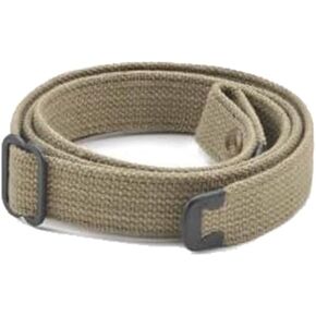 CALYX US WWII M1 Carbine Web Sling, M1 Carbine Pouch, Military Classic WWII Reproduction Canvas 1" Rifle Sling OD Green Khaki