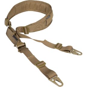 IDOGEAR Rifle Sling Two Point Sling Traditional Slings with Length Adjuster Thickened Soft Shoulder Pads Metal Hooks