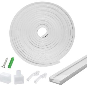 Silicone LED Channel System, NEON Tube for 10mm DIY LED Rope Light Strip, Aluminum Profile New Substitutes, Waterproof IP67,13x5mm 16.4FT/5M Suit for Indoor Outdoor Flexible LED Light Strip Lighting