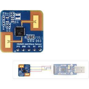 Human Micro-Motion Detection mmWave Sensor Compatible with Raspberry Pi/Pi Pico/Jetson Nano/ESP32, 24GHz mmWave Radar, Based On S3KM1110, Adopt Frequency Modulated Continuous Wave (FMCW) Technology