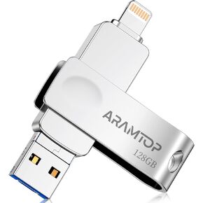 Photo Stick Memory Stick 128GB, Phone Flash Drive USB C Memory Stick External Storage Thumb Drive Compatible with iPhone, iPad,Android, PC and More Devices
