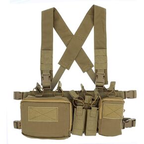 Tactical Chest Vest Rig Assault 500D Tactical Vest with Multi-pockets