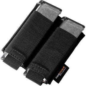 VNSH Support-Side Mag Pouch — 1000D Cordura Pouch — Small Pouch for Ammo Storage & EDC — Double Mag Pouch for VNSH Velcro Holster — Gun Accessories