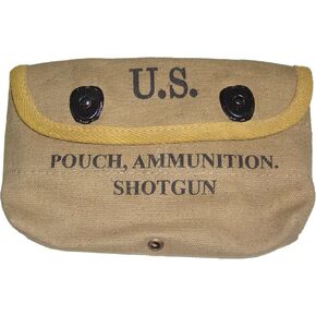 US WWII 12GA Khaki Shotgun Shell Pouch