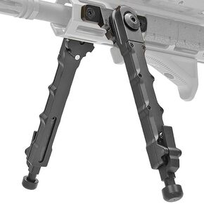 Tactical 7.5-9 inch Rifle Bipod split side Mount V9 bipod for Outdoor, Hunting and Shooting, Black