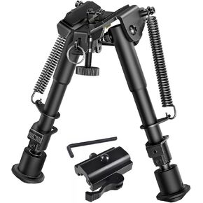 Bipod Quick Detach Bipod Picatinny Rail Bipod More Easy and Quick for Rifle Range Shooting and Hunting