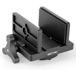 Tactical Gun Rifle Clamp Shooting Tripod Rest with M-Rail, Aluminum Shooting Stick Mount Head with 1/4" 3/8" Screw Holes, Universal 2 in 1 Clamp for Hunting Shooting Target Practice Range