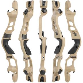 19" ILF Recurve Bow Riser CNC Aluminum Recurve Bow Riser Targeting Takedown Recurve Bow Riser Right Handed for Archery Competition Shooting