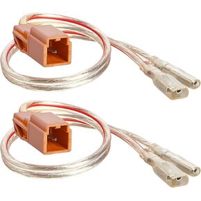 RED WOLF Door Speaker Wiring Harness Connector Adapter Replacement for Nissan Pathfinder Frontier, Infiniti i35 G20 1989-2006 Install Car Front Rear Speaker Wire Cable Plug 1 Pair
