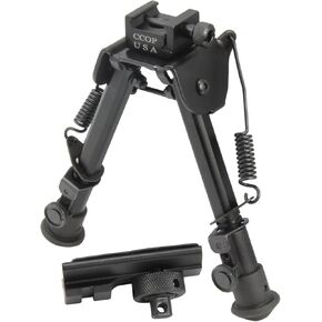 CCOP USA Universal Picatinny Rail Mount Adjustable Tactical Rifle Bipod BP-79S , Black, Small