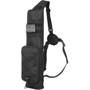 Archery Quiver for Arrows Multi-Function Back with Molle System Tactical Arrow Holder Archery Bag Accessories and Pockets for Hunting Shooting Target Practice