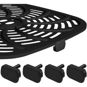 Air Fryer Replacement Parts, 4 PCS Premium air fryer Rubber Bumpers Feet Parts Accessories Rubber Tips Rubber Tabs, Silicone Pieces for Chefman Powel XL And Other Air Fryer Trays
