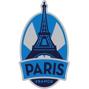 Vagabond Heart Paris Sticker - Weatherproof Vinyl Eiffel Tower Souvenir - France Decal