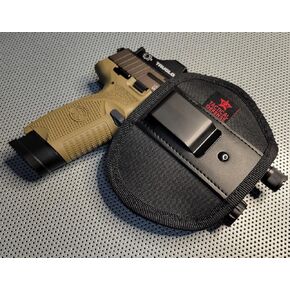 Universal IWB Size Large Gun Holster for Flashlights and Lasers fits Nightstick, Olight, Streamlight