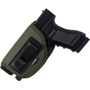 Concealed Carry Holster w/Laser Light Gun Holsters for Men Women Universal IWB Pistol Holster Fit Most Handgun with Laser Flashlight