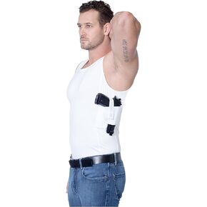 Men's Concealed Carry Tank Top - Secure Undershirt Gun Holster - Tactical & Everyday Use - (Small-3XL)