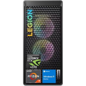 سطح المكتب Lenovo Legion T5 Ultimate Gaming Tower، AMD Ryzen 7 7700X (Beats i7-13700H)، NVIDIA GeForce RTX 4070، ذاكرة الوصول العشوائي DDR5 سعة 64 جيجابايت، 2 تيرابايت SSD، لوحة مفاتيح وماوس سلكي، HDMI، DP، Wi-Fi 6، Windows 11 Home
