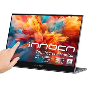 INNOCN 15.6 inch Portable Monitor Touchscreen N1F PRO | 1080P | HDMI, USB C HDMI | for MacBook, Windows, Tablets, Android, Chrome, PS4, Switch, Mini PC | 400Nits | 100% sRGB
