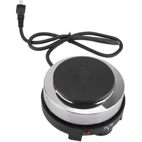 Electric Stove Burners, Mini Hot Plate, 110V Hot Plates for Cooking, Multifunctional Countertop Burner for Cooking 500W Electric Mini Stove Hot Plate Home Heater for Kitchen Camping (US Plug )