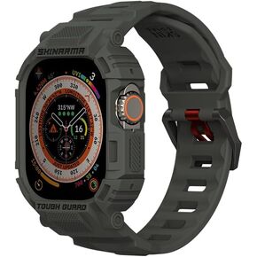 SKINARMA MECHA 2-IN-1 WATCH ULTRA STRAP + CASE compatible with Apple Watch 49 MM