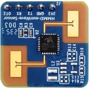 Waveshare Human Micro-Motion Detection MmWave Sensor, 24GHz MmWave Radar, Based On S3KM1110, Adopts Frequency Modulated Continuous Wave (FMCW) Technology, Compact Size and Easy Integration