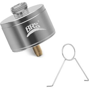 BRS-17GX Propane Gas Canister Adapter 1Lb Propane Small Tank Input and EN417 Lindal Valve Output Propane Canister Converter Multi-Function Adapter for Outdoor Hiking Picnic Kitchen with Gas Tank Bracket