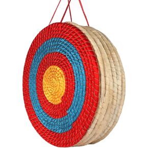 Archery Targets Traditional Solid Straw Round Archery Target Shooting Bow Coloured Rope Target Face Three Layer for Shooting Practice