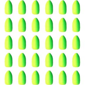 PATIKIL Fishing Foam Floats Oval Snell Floats Fly Fishing Strike Indicator for Pompano Rig Trout Catfish