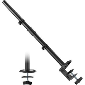 Extra Tall Sturdy Center Pole for Monitor Arm Mount 31.9 inches Steel Monitor Stand C Clamp/Grommet Pole only