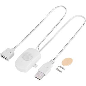 Mini PIR Motion Sensor Switch, 2A DC 5-24V PIR Infrared Motion Sensor Detector, USB Interface, for DIY LED Lighting(White)